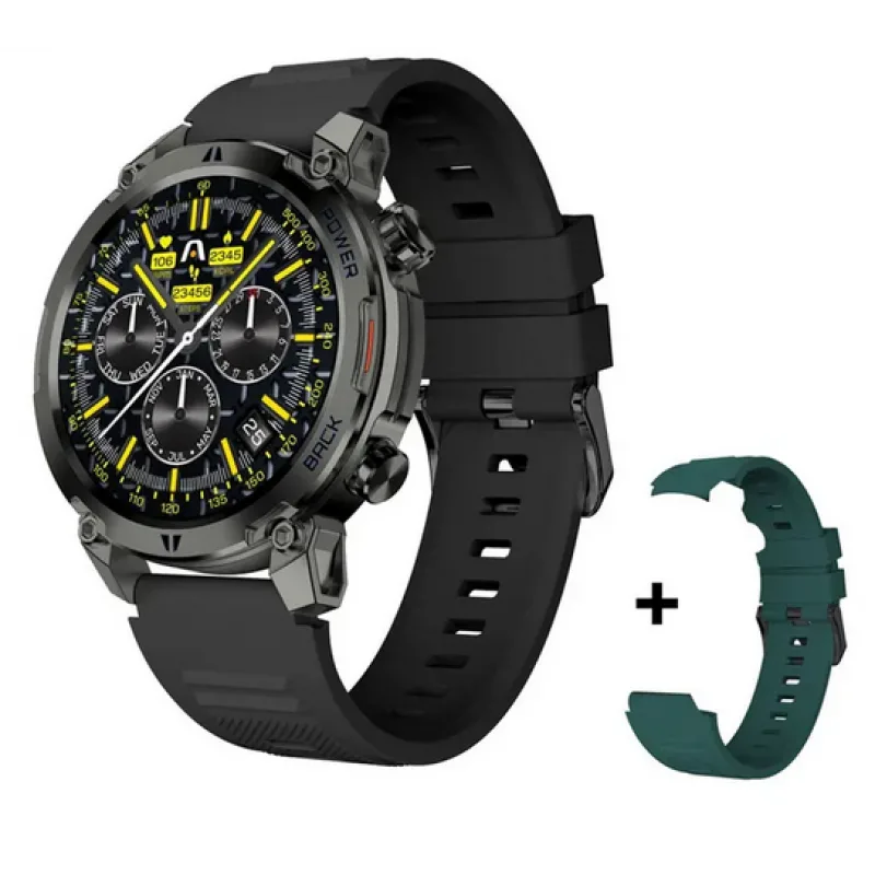 SMARTWATCH ARGOMTECH C70 BLACK ALUMINIUM 2 STRAPS INCLUIDED BLACK Y GREEN 1.39 DISPLAY