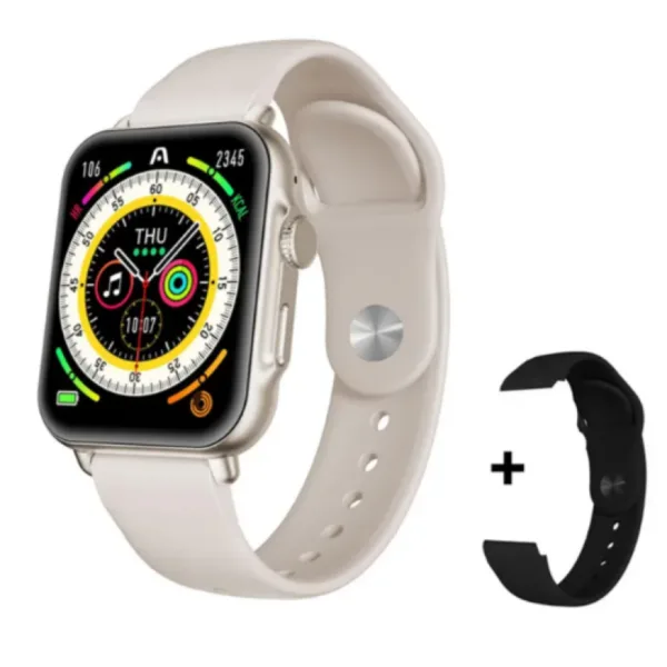 SMARTWATCH ARGOMTECH S55 ASTRAL BEIGE ALUMINIUM 2 STRAPS INCLUIDED BLACK Y BEIGE 1.96 IPS DISPLAY