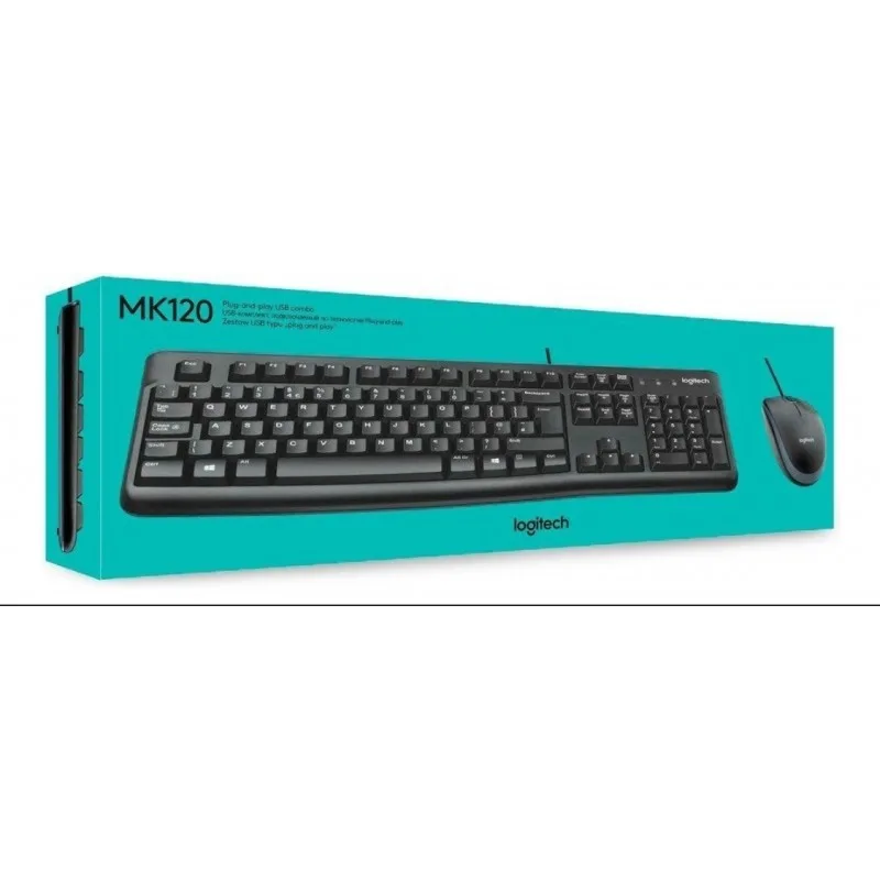 TECLADO Y MOUSE LOGITECH MK120
