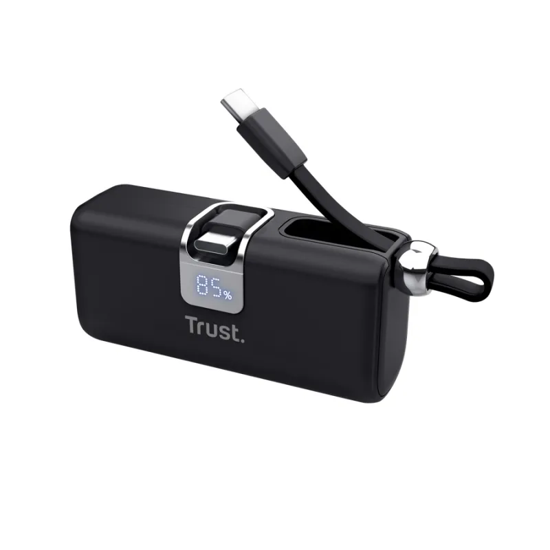 TRUST POWERBANK  PACTO 5000 PD POCKET BLACK