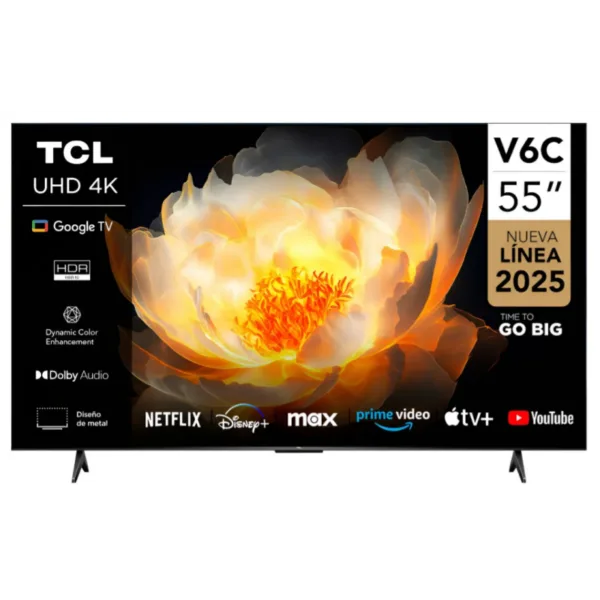 TV 55 SMART TCL 4K UHD GOOGLE TV 55V6C
