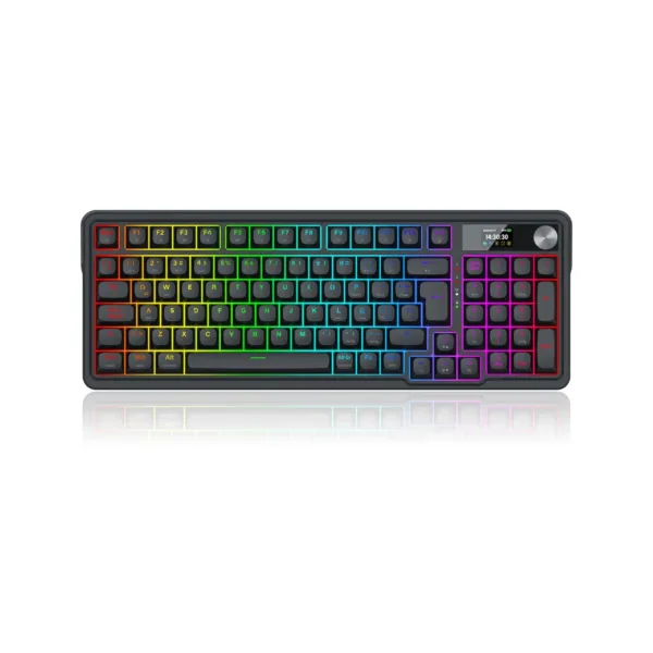 Teclado Inalámbrico Redragon  Eisa LCD K719 Negro